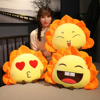 

58cm Lifelike 3D Sunflower Plush Nap Pillow Stuffed Simulation Flower Plush Toys Soft Sofa Bed Cushion Creative Kids Lover Gifts
