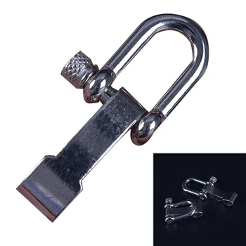 

10Pcs Adjustable Stainless Steel U Anchor Shaped Shackle Buckle Pin Bracelets Outdoor Survival Rope Fittings Bracelet accessorie