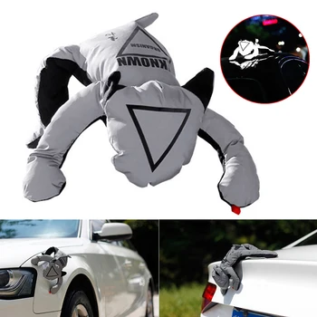 

Styling Waterproof 3D Decoration Sticker Magnetic Universal Removable Warning Reflective Doll Car Roof Protective Automobile