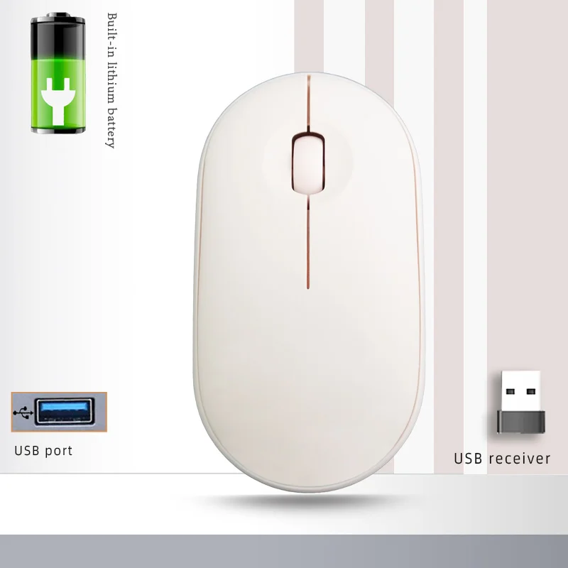 Wireless Mouse Bluetooth Rechargeable Mouse Pink Mouse Blutooth Mouse Ultra-thin Silent Gaming Mouse For iPad Computer Laptop PC pc gaming mouse Mice