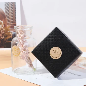 

500 Labels Per Roll Round Natural Kraft Thank You Sticker seal labes Hand Made Sticker Paper Stationery Sticker