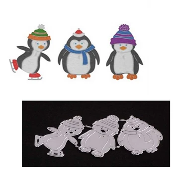 

2020 New The Fence Reincarnati Penguin Suit Castle Car Wave Metal Cutting Dies Stencil DIY Scrapbooking Embossing Paper Card