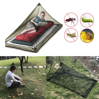 

Portable Mosquito Fly Insect Net Tent Netting with Stakes Storage Bag for Hiking Camping Beach Garden Outdoor Use 220x120x100cm