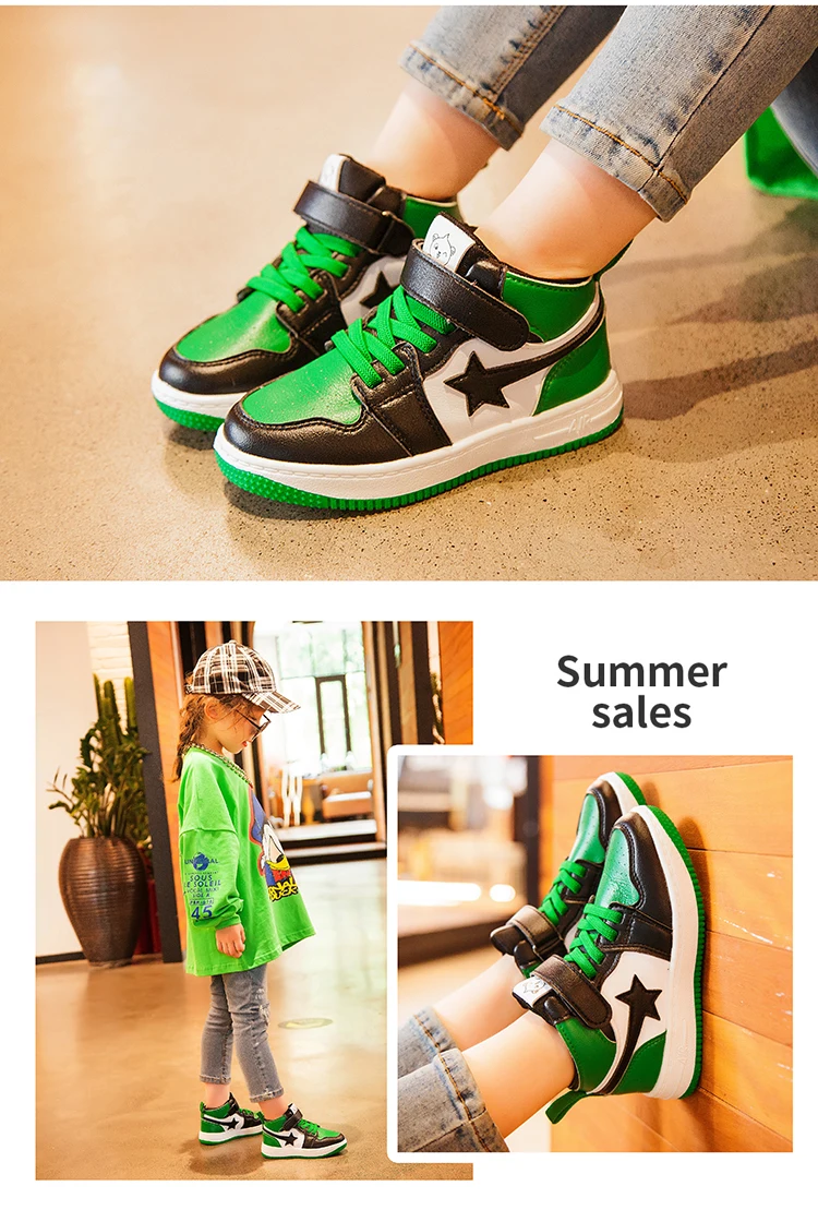 Shoes Kids New Boys Girls Children Shoes Sneakers Litter Big Kids Sport Basketball Running Tennis Leather Girl Boy Shoe