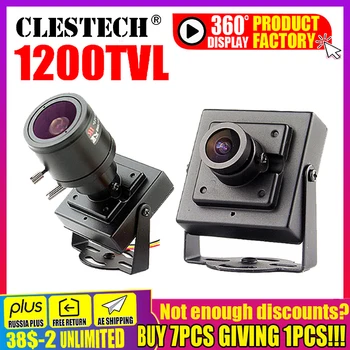 11.11 메탈 미니 Hd, 리얼 1200TVL CCTV 미니 카메라, 3.6mm 렌즈, 보안 감시, 컬러, 홈 비디오, 브래킷 포함, 1/3CMOS