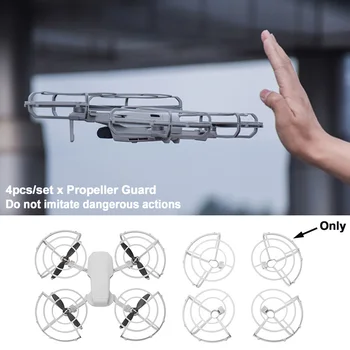 

4pcs Portable Anti Scratch Propeller Guard Drone Accessories Safe 360 Degree Quick Release Professional For DJI Mavic Mini