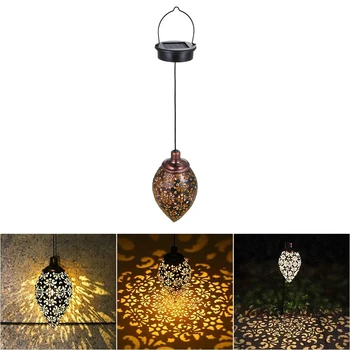 

Solar LED Ceiling Light Garden Light Waterproof Lamp Hanging Solar Light Decorative Lighting Lantern Yard Pathway