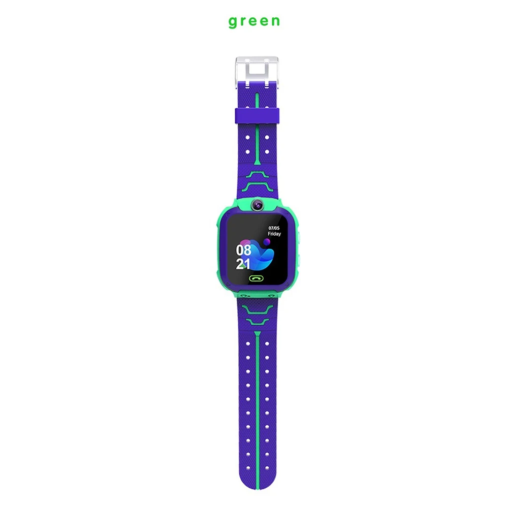 Q12 Смарт-часы для детей, студентов, 1,44 дюймов, не водонепроницаемые, студенческие Смарт-часы с циферблатом, голосовым чатом, умные часы, спортивные - Цвет: Watermelon green