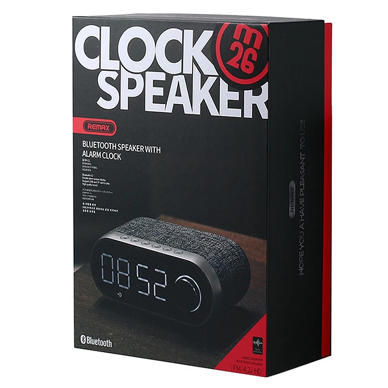 ABKT-remax Rb-M26 Hifi портативный Bluetooth динамик беспроводной стерео динамик сабвуфер динамик Mp3 плеер Поддержка Tf карта Usb Aux D