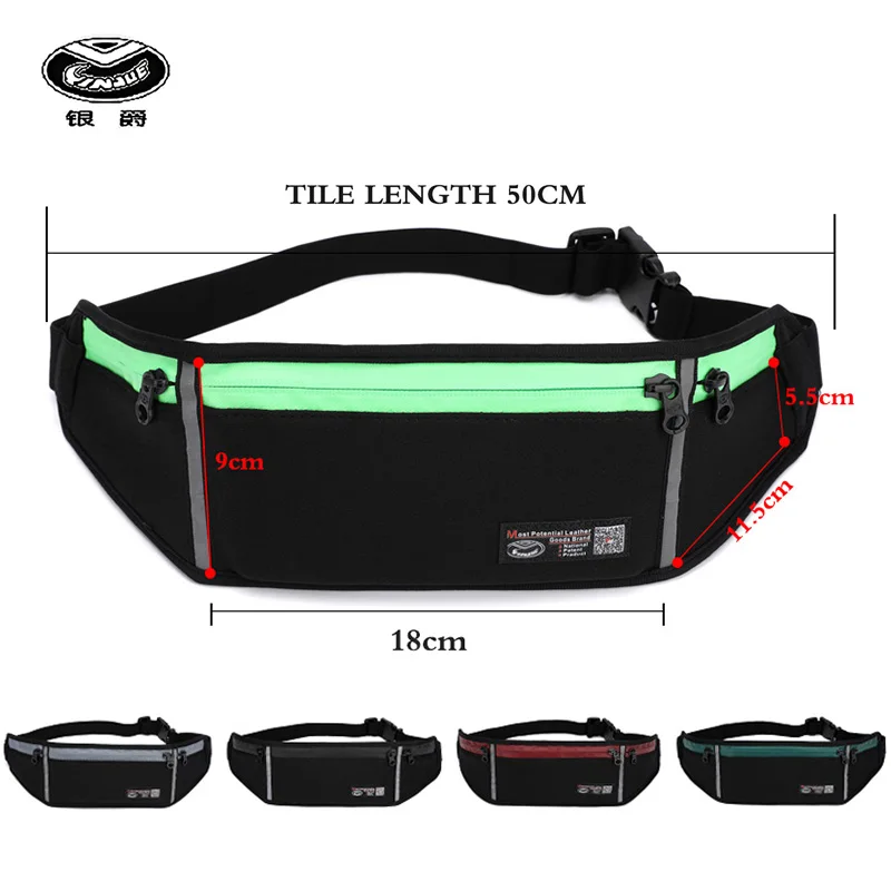 

YINJUE Waist bag Running Unisex Sports Waterproof Outdoor Waist pocket Belt Fanny Pack travel Chest For Universal 6'' Phone bags