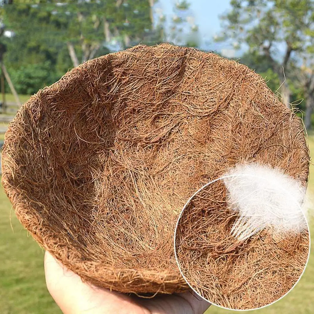 1PC Coconut Palm Wall Hanging Flower Pot Liner Plant Fiber Replacement Liner For Flower Pots