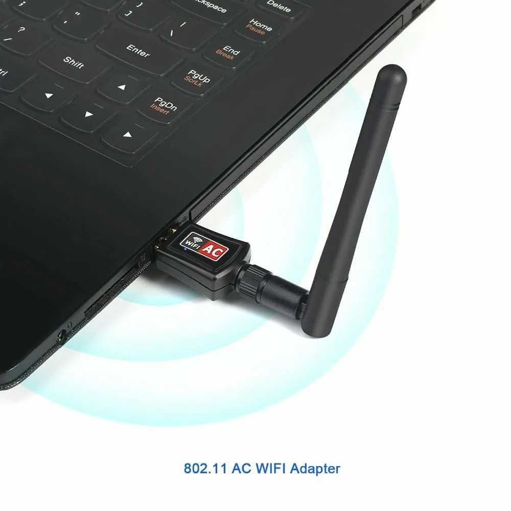 600 Мбит/с 5 ГГц 2,4 ГГц USB Wifi адаптер USB двухдиапазонный RTL8811AU Wifi Антенна Dongle LAN адаптер для Windows Рабочий стол Mac/ноутбук/ПК