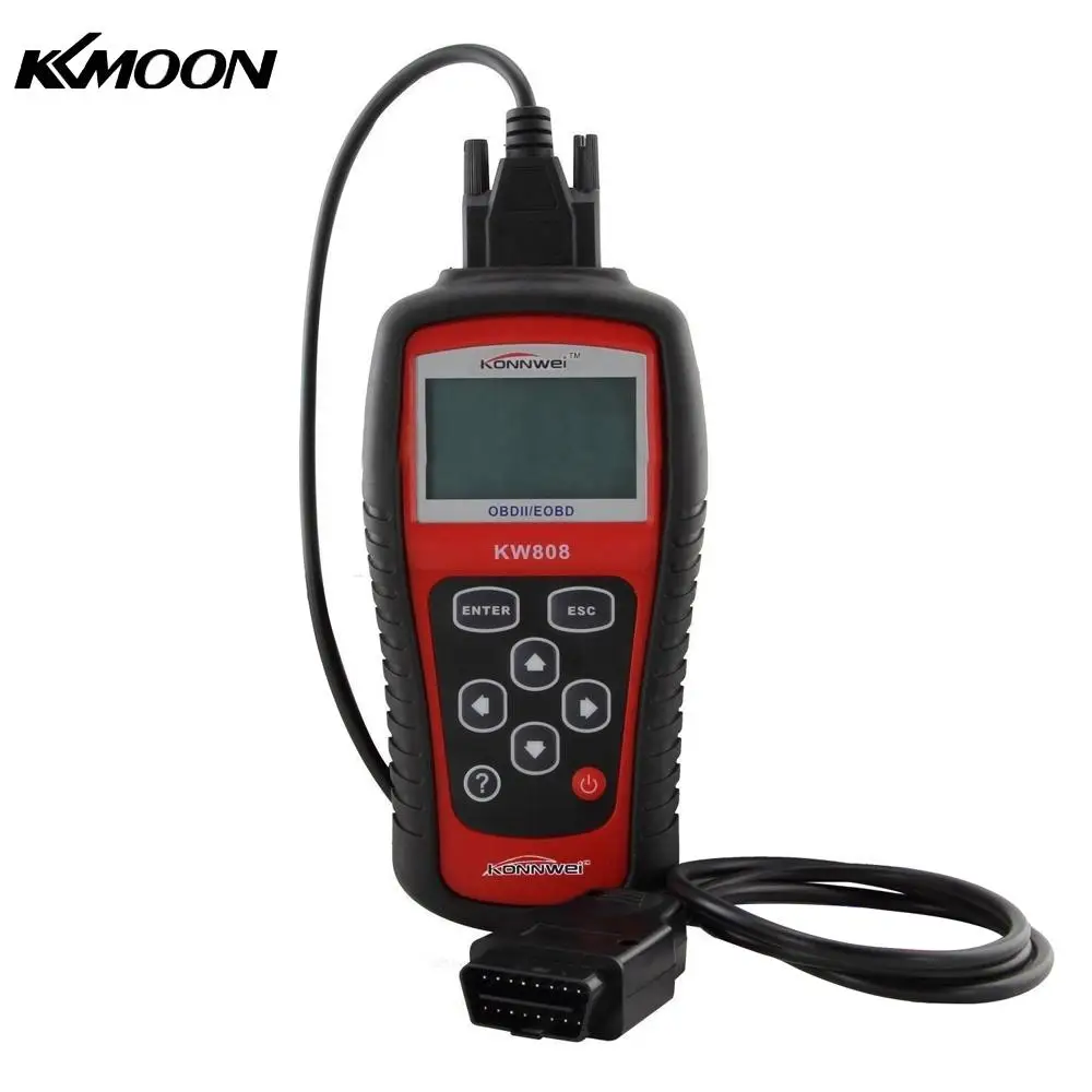 

KONNWEI KW808 OBDII / EOBD Auto Engine Fault Diagnostic Scanner Code Reader Work for US/Asian/European Vehicles