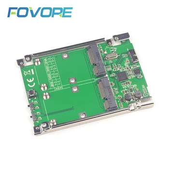 

USB mSATA RAID Adapter type A micro B USB 3.1 to mSATA SSD Adapter USB3.1 mini SATA Converter Card with cable high speed