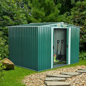 Outsunny asil Ertizo Metallica Tpo Caseta for J Peoples, Terrazas Galvanizado Alsonen 138, Herramientas user inBR 246x192,5x177 cm 1