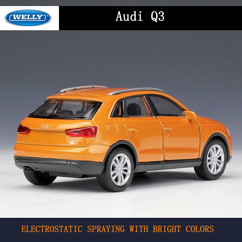 WELLY 1:36 Audi Q3 сплав модель автомобиля машина Моделирование Коллекция игрушек Выдвижной Автомобиль Коллекция подарков