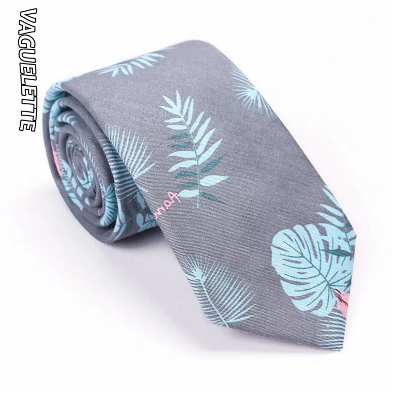 537-J VAGUELETTE Cartoon Animal Pattern Ties For Kids Children's Neckties Panda/Fox Printed Slim Tie Cotton Wedding&Party Accessories - Цвет: 537-J