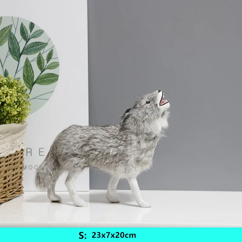 simulation animal dog toy soft shepherd wolf dog animal model exhibition hall home decoration DY80059 (1)