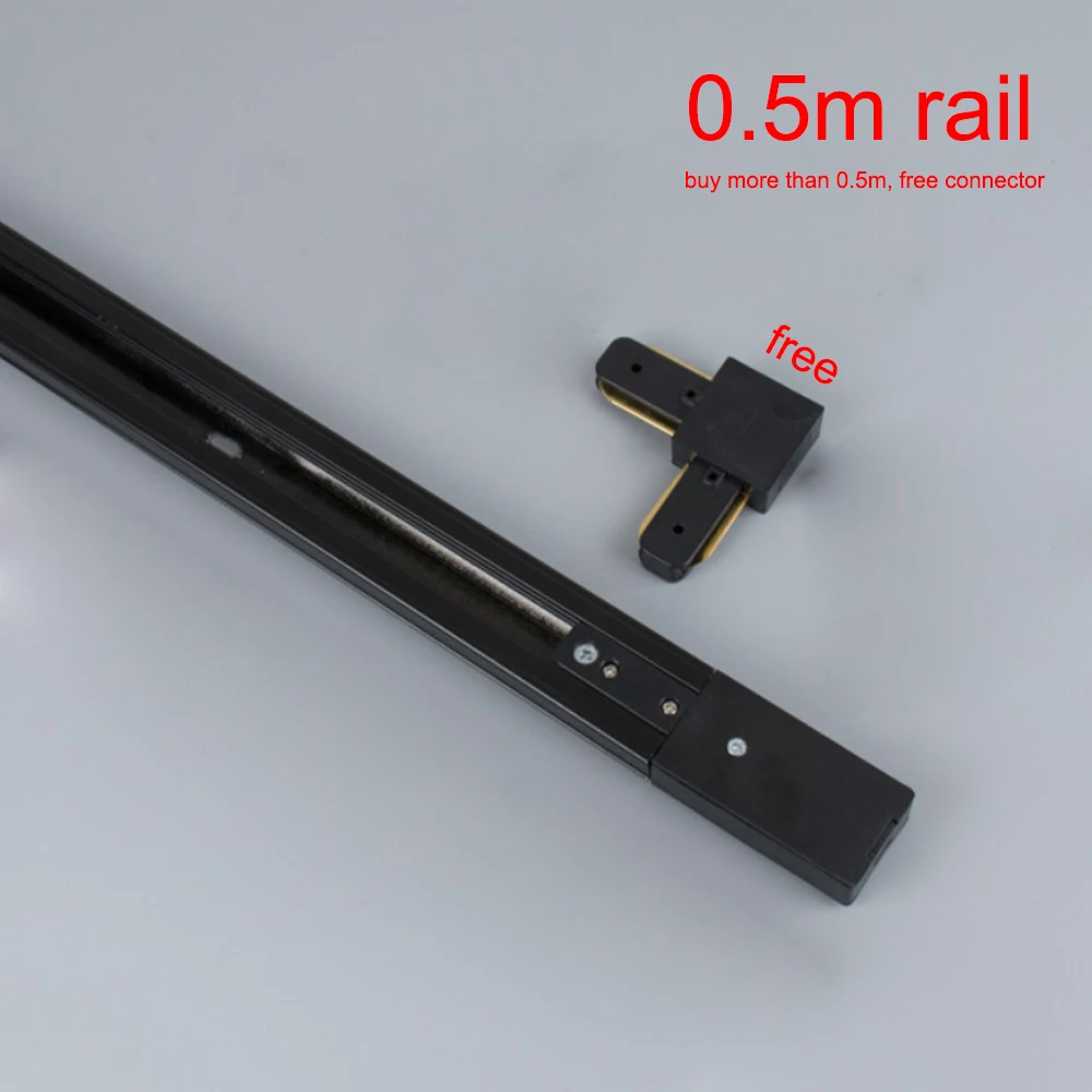 0.5m rail 1 Zerouno GU10 Светодиодный светильник для трека 7 Вт, скандинавский Трековый светильник, Точечный светильник s, потолочный светильник s для магазина одежды, выставки - Испускаемый цвет: 0.5m rail 1