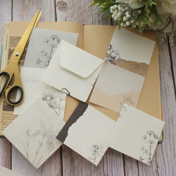 

20 Paper 4 Envelop Cotton Ginkgo Design Paper Creative Craft Paper Background Scrapbooking Gift Use