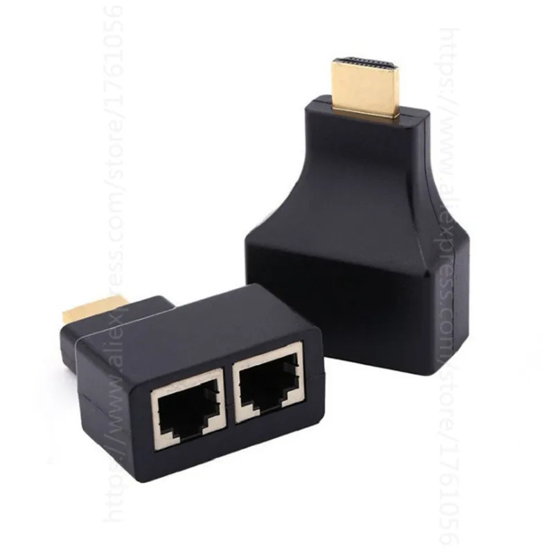 1 пара HDMI двойной RJ45 CAT5E CAT6 UTP LAN Ethernet hdmi-удлинитель, Ретранслятор адаптер 1080P для HDTV HDPC PS3 STB