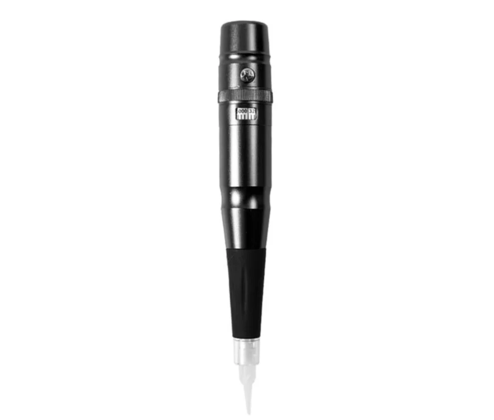 35000 об/мин Профессиональный макияж бровей губ ручка Перманентный макияж машина оборудование 3D microblade Татто пистолет набор - Цвет: Черный
