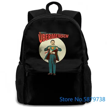 

UBERMENSH NIETZSCHE UNISEX | Super, , Mashup Loose Black Homme women men backpack laptop travel school adult student