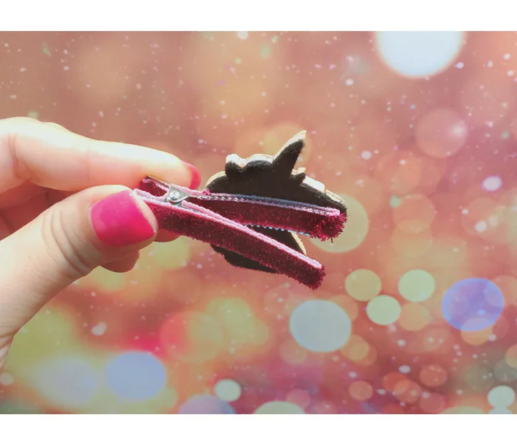 Unicorn Baby Hair Clip Bow Cartoon Shiny Glitter Baby Hair Pins Girls Sequin Rainbow Baby Hair Clips Accessories Cute Dreamy