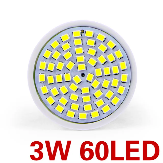 KARWEN GU10 Светодиодный светильник E27 220 В лампа MR16 прожектор 7 Вт GU5.3 точечная лампа 2835 SMD светодиодный 5 Вт Bombilla E14 домашнее освещение - Испускаемый цвет: 60L