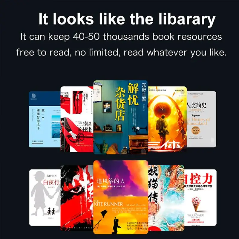 ALLOYSEED мини 6 дюймов электронная книга ридер E-Ink экран 8 Гб электронная Бумажная книга с передним светильник Поддержка TF карты подарок для сотрудников