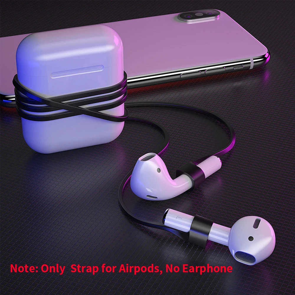 Магнитный ремешок Essager для наушников Apple Airpods шнур защиты от потери силиконовый