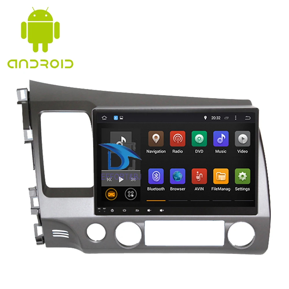 Android 9,0 Восьмиядерный Автомобильный gps навигация для HONDA CIVIC левое Вождение 2006-2011 gps с радио RDS BT зеркало-Ссылка Wifi Aux