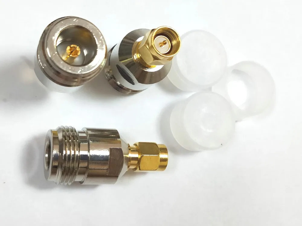 20 шт. медь N jack pin к SMA штекер pin RF коаксиальный Прямой разъем