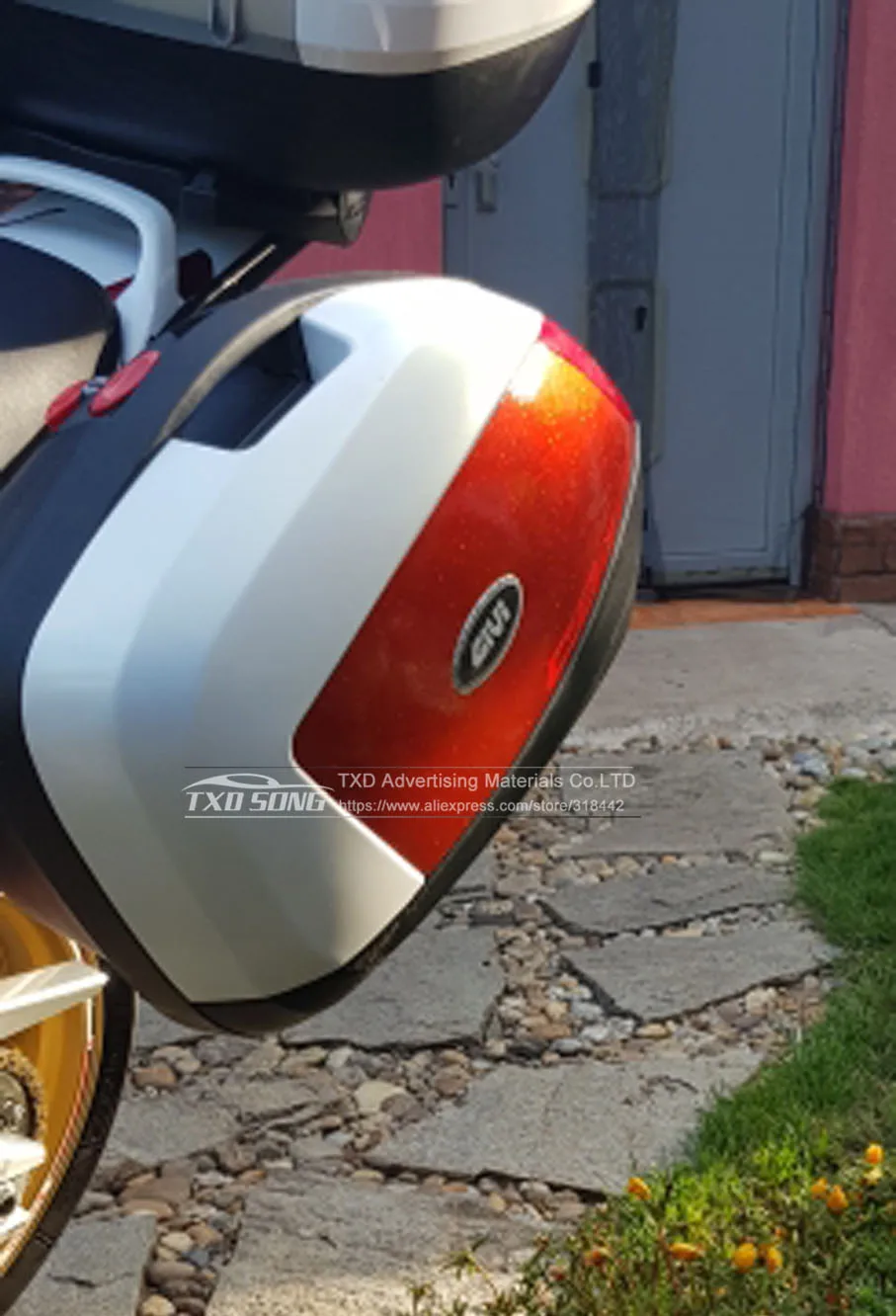  Premium High glossy Red Diamond pearl glitter wrapping vinyl film Glossy red diamond glitter car st