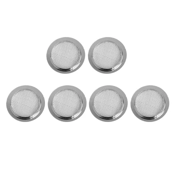 

6 Pieces Sound Hole Inserts Screen Speaker Grill for Resonator Dobro Guitar
