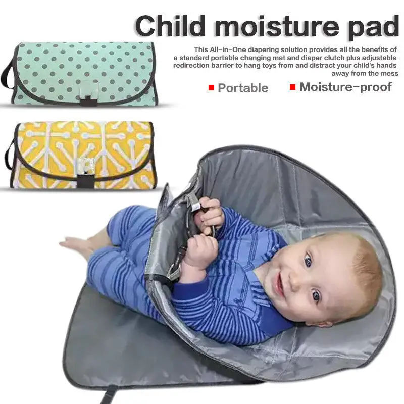 Baby Changing Pads with Bag Ohbabyka Infant Change Mat Cover Portable Foldable Changing Mat Waterproof Pads Cover Baby Care