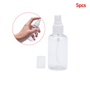 

5pcs 75ML Transparent Spray Bottle Spray Bottles Portable Perfume Bottle Travel Container Refillable Cosmetics Container
