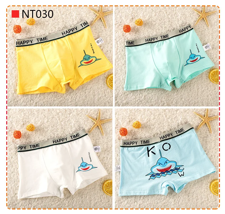 Jungen Boxer Shorts 2-12 Jahre Kinder Unterwäsche 4 Stück Kinder Höschen 6