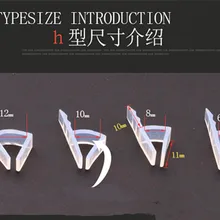 5 м/лот h форма из силиконовой резины дверь душевой кабины стеклянное уплотнение для окна прокладка уплотнитель для 6/8/10/12 мм стекло