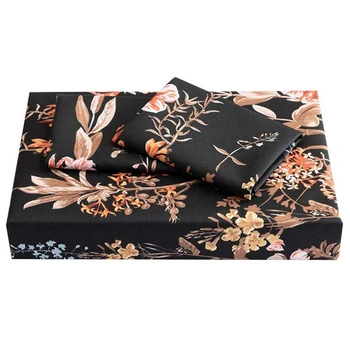 

3-Piece Duvet Cover Set, Floral Bedding Set, Soft Fiber Bedding Set, King Size Double Bed Set