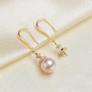 

High Quality Pearl Earring Settings Earring Findings Jewelry Parts Fittings Jewellery Accessories No pearl