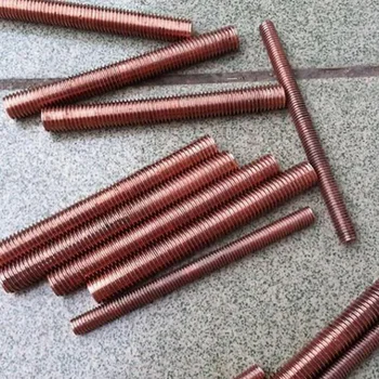 

M6/M8/M12 Copper Threaded Rods,Many Lengths For Choice
