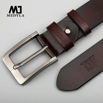 

MEDYLA designer belts men high quality genuine leather belt man fashion strap male cowhide belts for men jeans cow leather belts