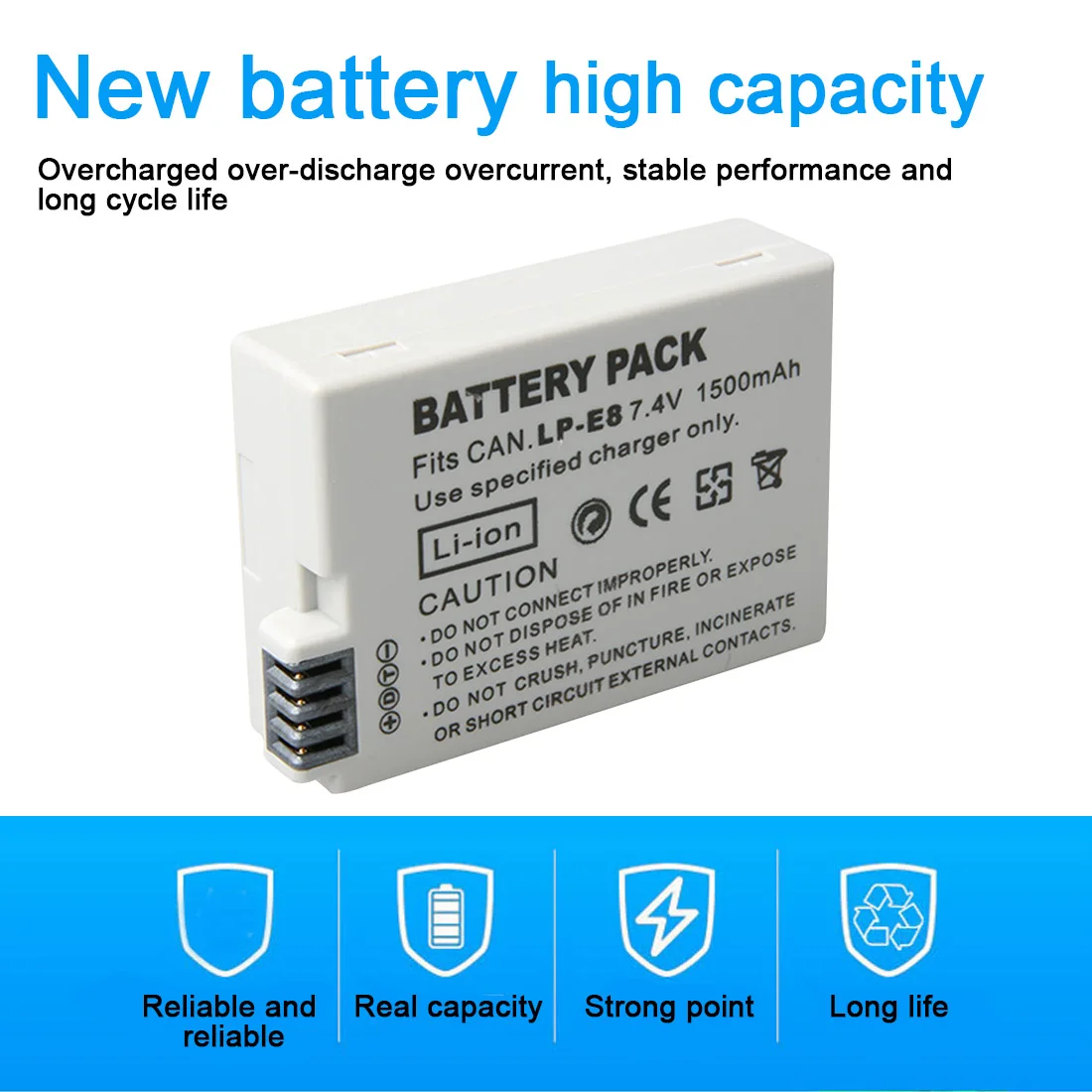 LP-E8/EN-EL14 1500mAh литий-ионная батарея для камеры литий-полимерная батарея для Canon 550D 600D для Nikon D5200 D3100 Li-Po батарея