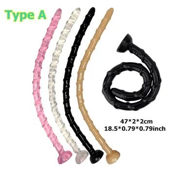 3 Sizes Super Long Pull Beads Anal Plug Powerful Suction Cup Silicone Dildo Female Masturbation Adult Sex Toys for Woman Man Gay 2