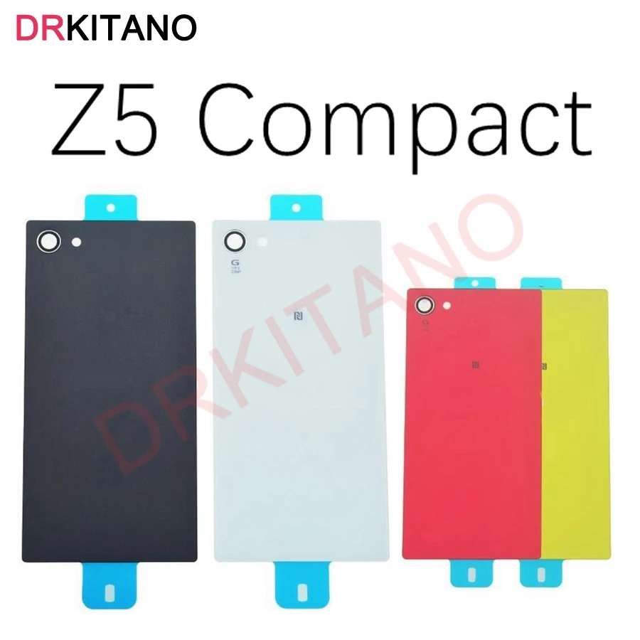 

For SONY XPERIA Z5 Compact Battery Cover Back Glass Case Rear Door Housing Panel For 4.6" SONY Z5 Compact Battery Cover Replace