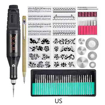 

70Pcs Mini Electric Engraver Etching Pen DIY Rotary Engraving Tool for Jewelry