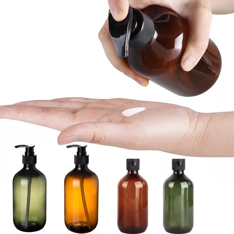 Bathroom Soap Dispensers Amber Shampoo Air Lotion Container Press Foam Pump Bottle for Bath Soap Gel Cosmetics 300/500 ml soap dispenser,soap dispenser bottle,foaming soap dispenser,refillable plastic bottles,foam pump bottle