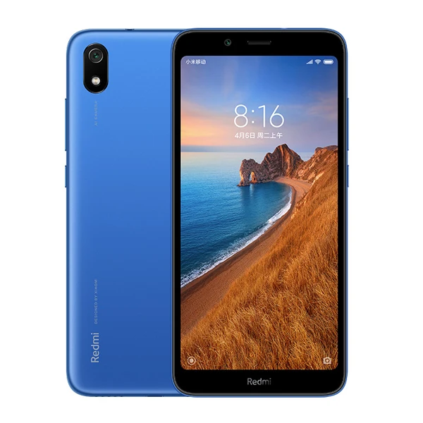 Смартфон Xiaomi Redmi 7A 7 A с глобальной прошивкой, 16 Гб ПЗУ, 2 Гб, Восьмиядерный процессор Snapdargon 439, экран 5,45 дюйма, 4000 мАч, камера 13 МП, мобильный телефон - Цвет: Blue