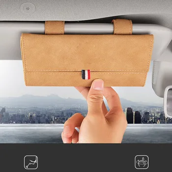 

For Volkswagen VW Tiguan MK2 MK1 Car Glasses Case Multifunction Sunglasses Storage Bracket Sun Visor Clip Car Accessories